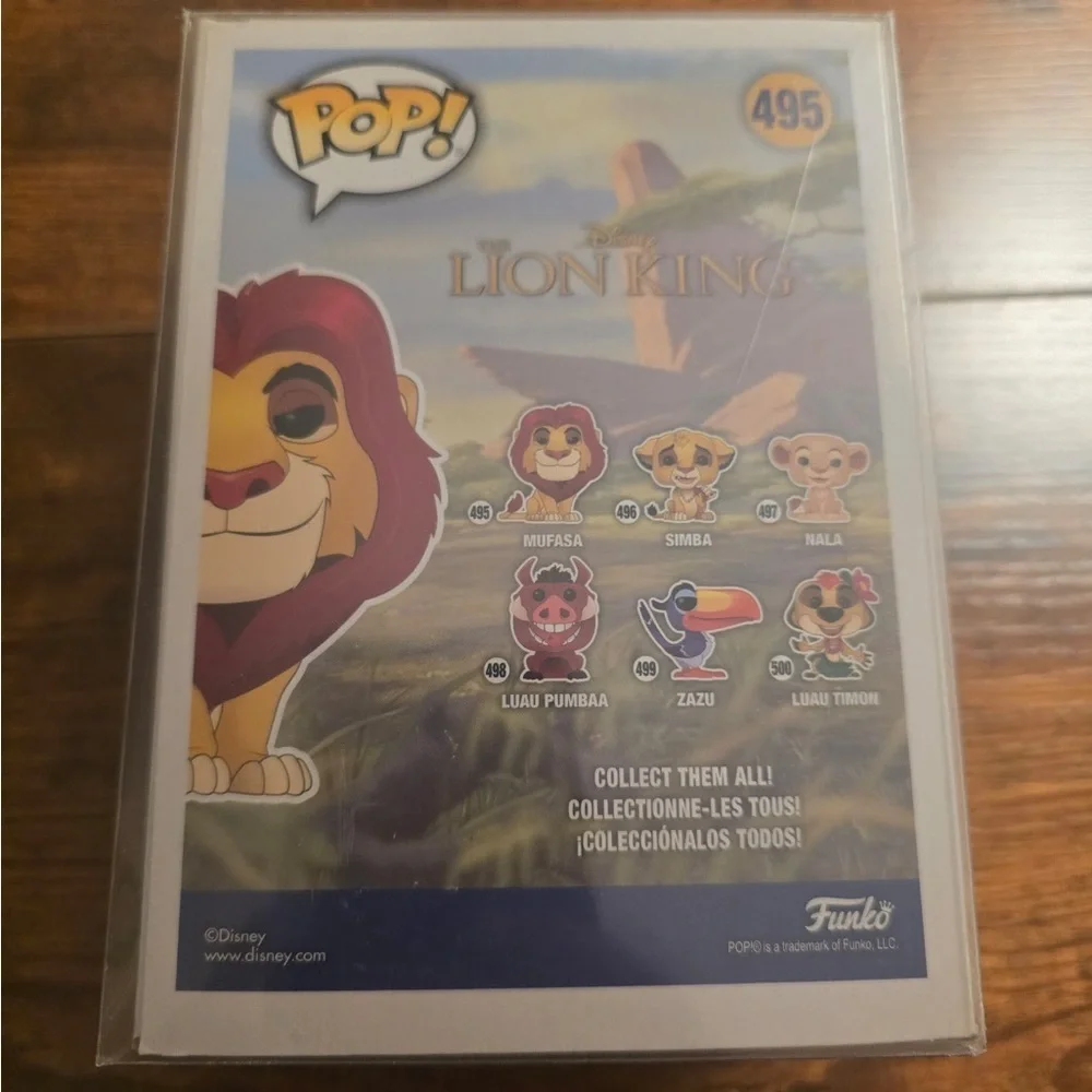 Funko Pop Disney Lion King MUFASA #495 In Protector NEW - Picture 2 of 4